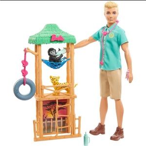 Barbie Careers Playset: Wildlife Vet Ken Doll